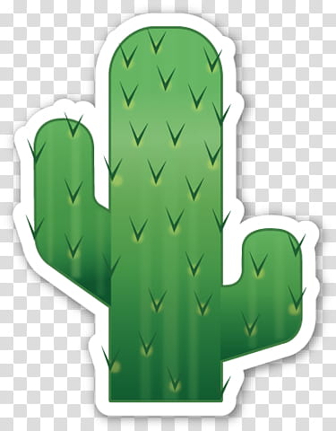 EMOJI STICKER , green candelabra cactus illustration transparent background PNG clipart