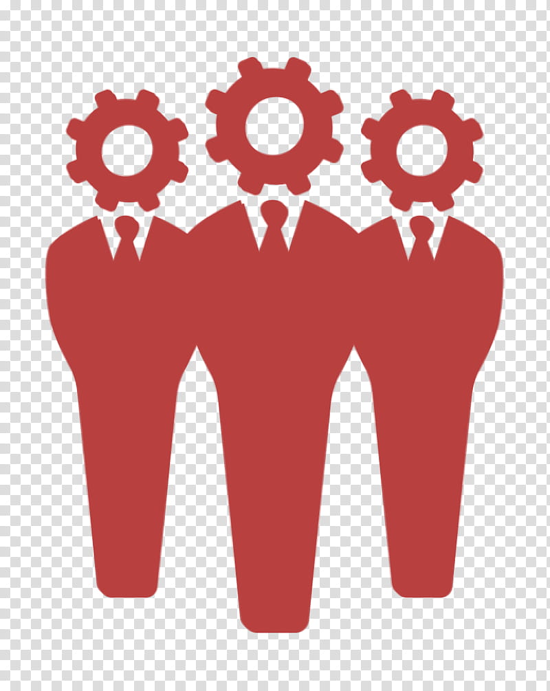 Gear icon people icon Business Seo Elements icon, Group Icon, Red, Pink transparent background PNG clipart
