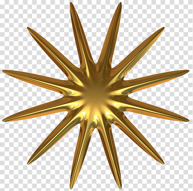 Star Gold Metallic  transparent background PNG clipart