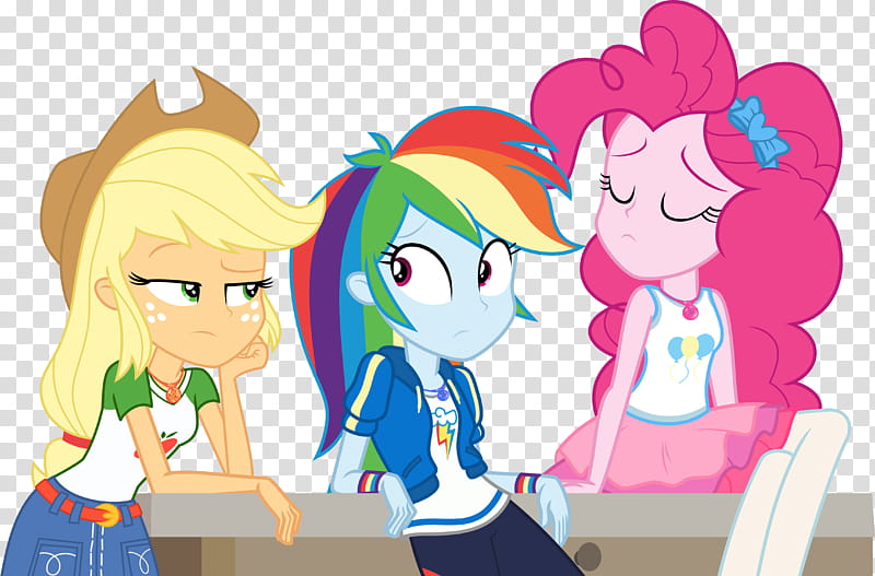 MLP EG Forgotten Friendship Now you ve done it, three characters illustration transparent background PNG clipart