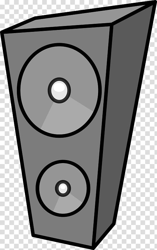 Loudspeaker Black And White, Computer Speakers, SUBWOOFER, Cartoon, Focaljmlab, Drawing, Soundbar, Black And White transparent background PNG clipart