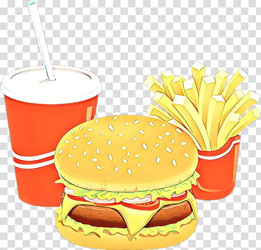 French fries, Cartoon, Hamburger, Fizzy Drinks, Cheeseburger, Food, Restaurant, Fast Food transparent background PNG clipart