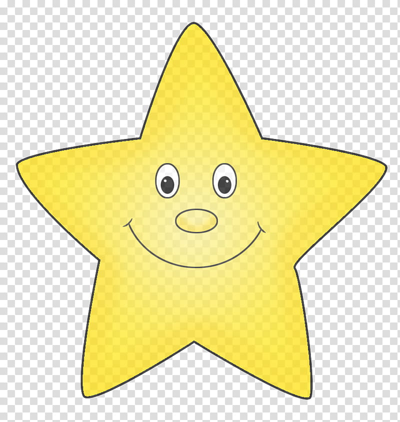 yellow cartoon star smiley smile transparent background PNG clipart