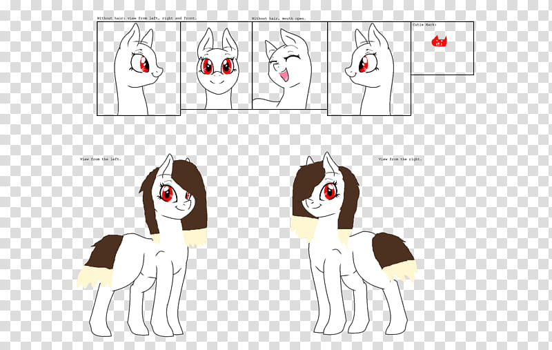 {Pony}Roxy&#;s Referance Sheet  transparent background PNG clipart