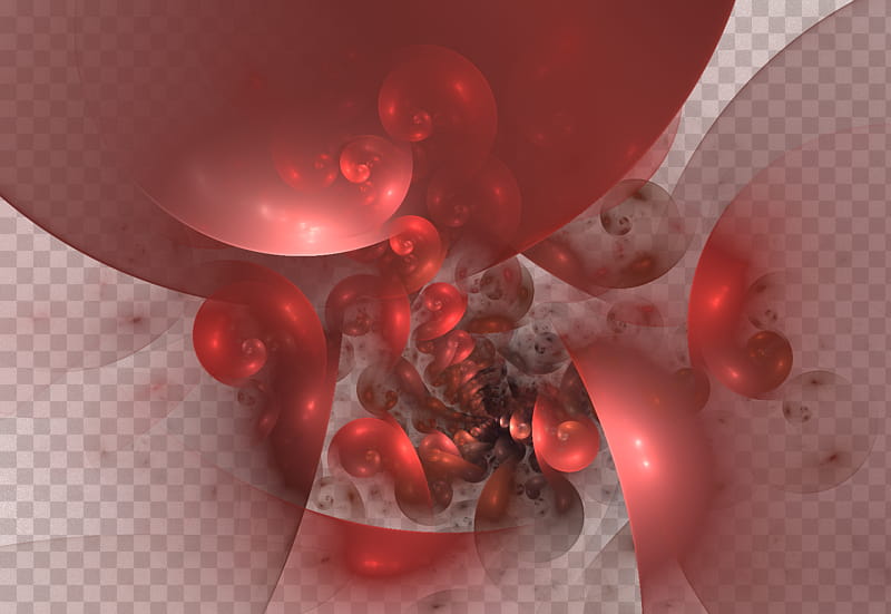Fractal , red and gray abstract transparent background PNG clipart