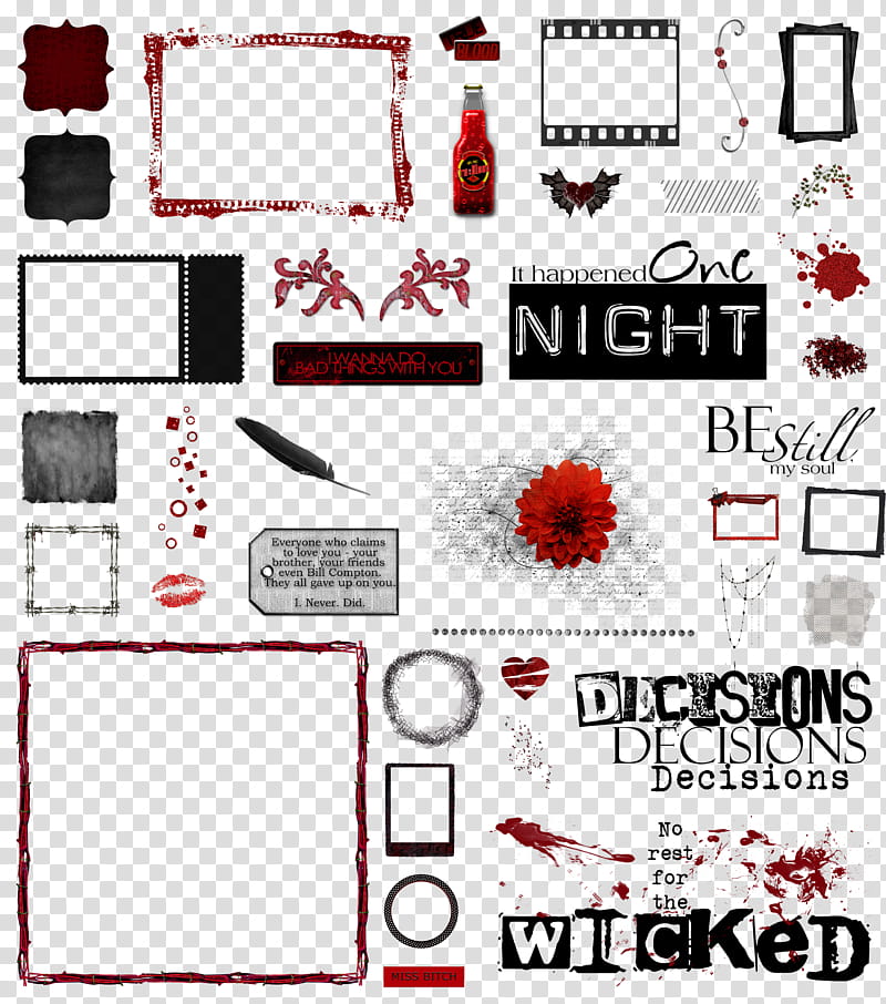 True Blood Vampire Word Art Clear Cut , assorted frame transparent background PNG clipart