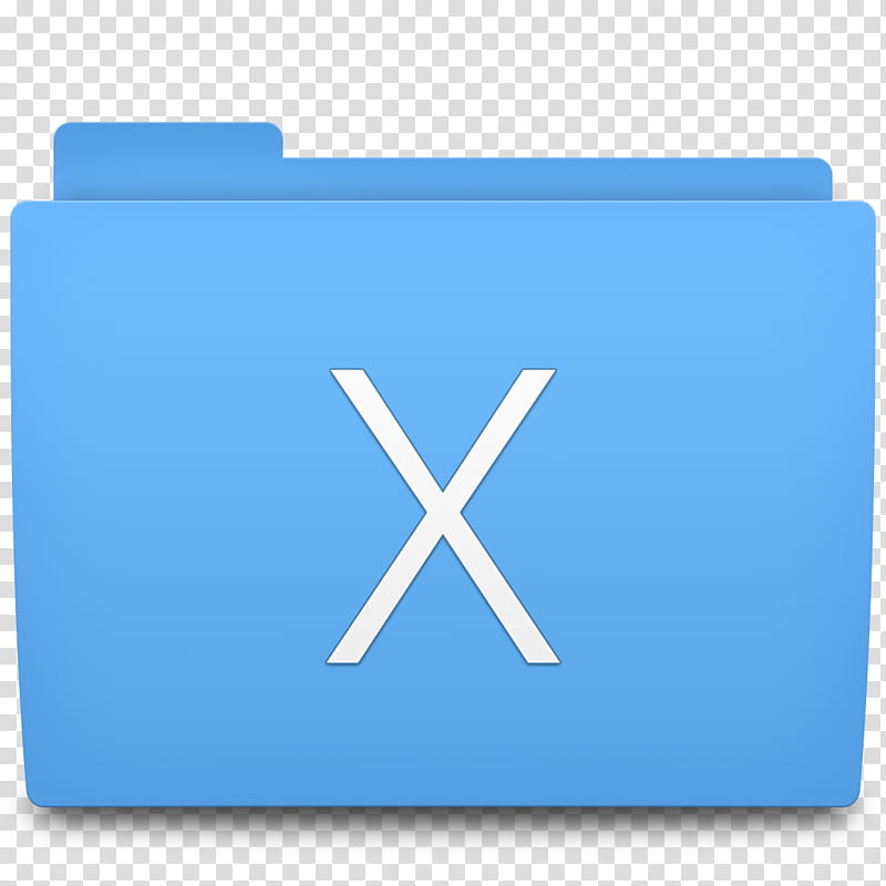 Accio Folder Icons for OSX, System, blue x folder icon transparent background PNG clipart