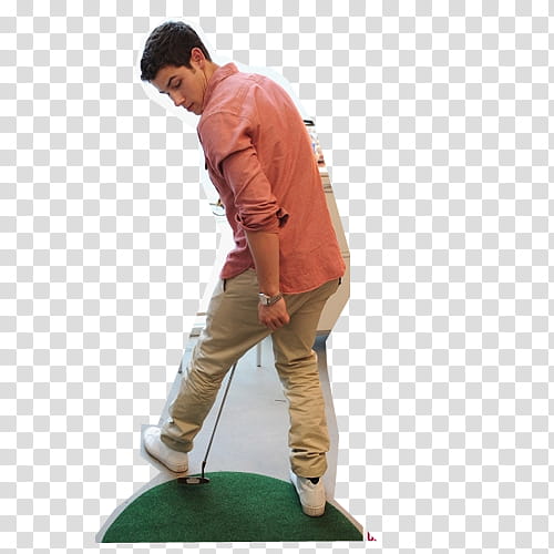 Nick Jonas , man holding golf club transparent background PNG clipart