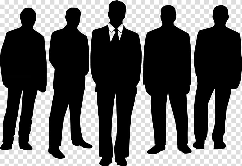 Group Of People, Business Silhouettes, Businessperson, Social Group, Standing, Team, Gentleman, Recruiter transparent background PNG clipart