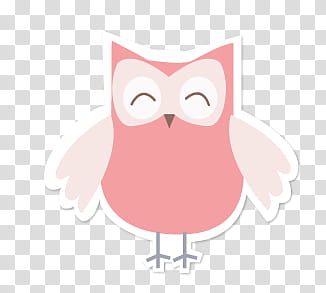 Ba, pink owl illustration transparent background PNG clipart