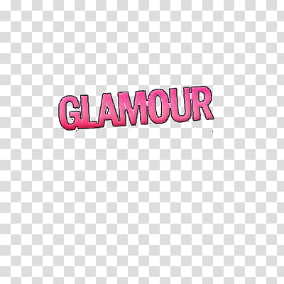 Titles magazines in, Glamour text overlay transparent background PNG clipart