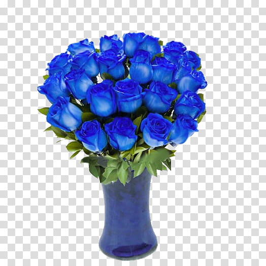 Floral Flower, Vase, Blue Rose, Color, Flower Bouquet, Daum Roses Vase, Vase Rose, Blue Vase transparent background PNG clipart