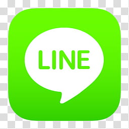 iOS  Icons, green and white Line messaging icon transparent background PNG clipart
