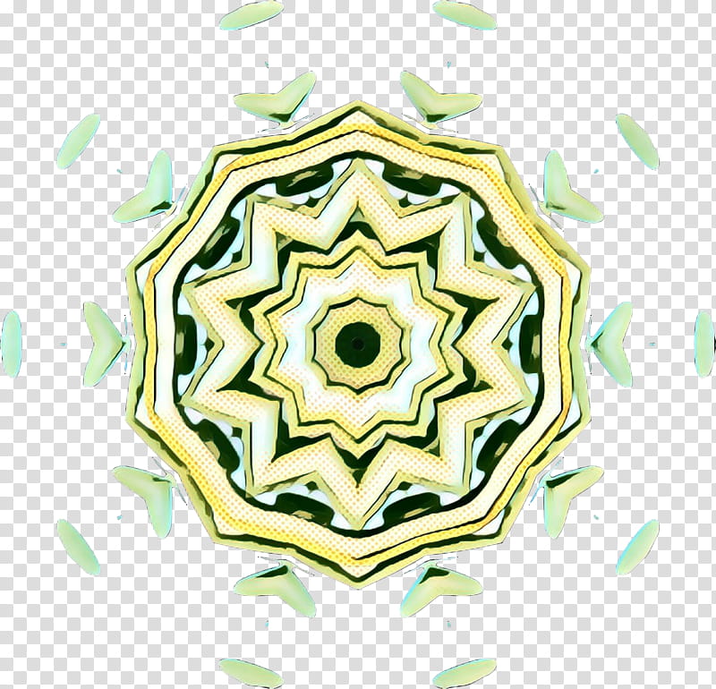 green pattern yellow kaleidoscope symmetry, Pop Art, Retro, Vintage, Plant transparent background PNG clipart
