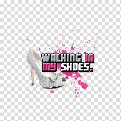 Textos II, walking in my shoes text transparent background PNG clipart