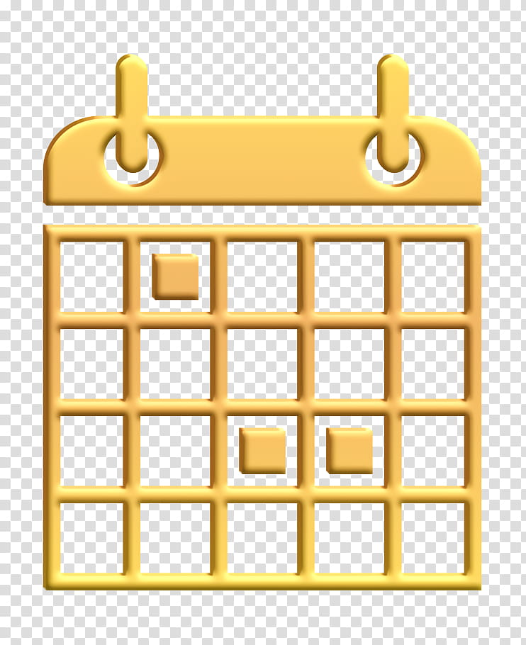 calendar icon clipboard icon date icon, Select Icon, Yellow, Jewellery, Rectangle, Square transparent background PNG clipart