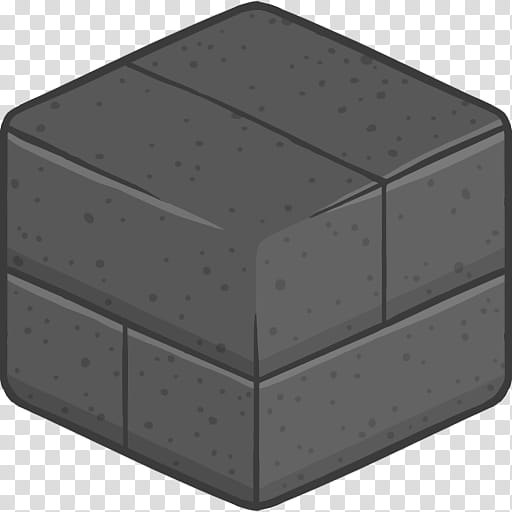 MineCraft Icon  , D Stonebrick, black block illustration transparent background PNG clipart