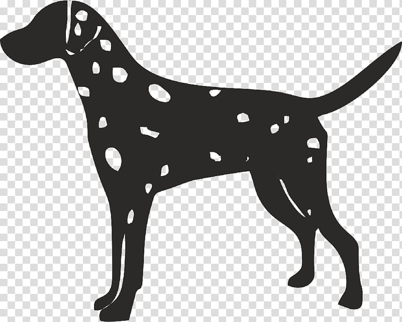 Poster, Dalmatian Dog, English Foxhound, American Foxhound, Harrier, Silhouette, Puppy, Sporting Group transparent background PNG clipart