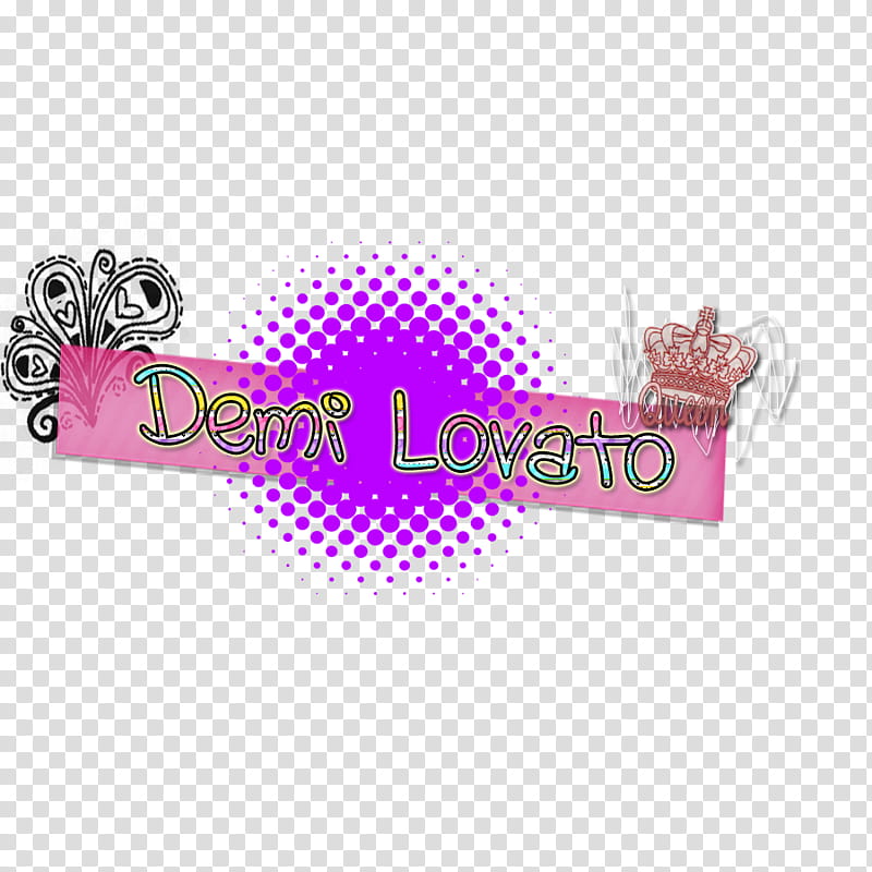 Demi Lovato, Demi Lovato text transparent background PNG clipart