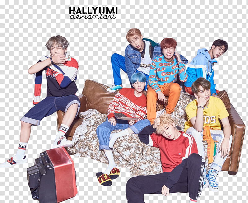 BTS HER V version, BTS \ transparent background PNG clipart