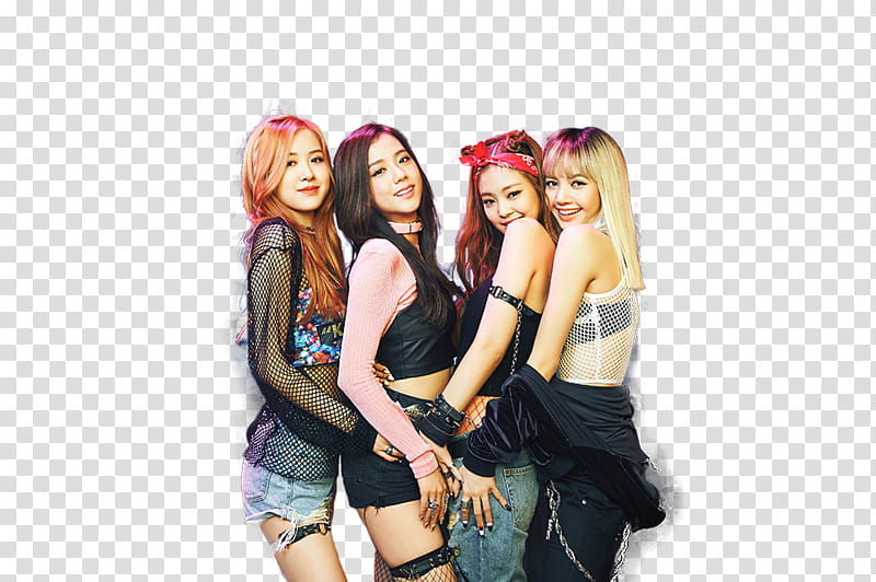 BLACKPINK BOOMBAYAH, four asian female group transparent background PNG clipart