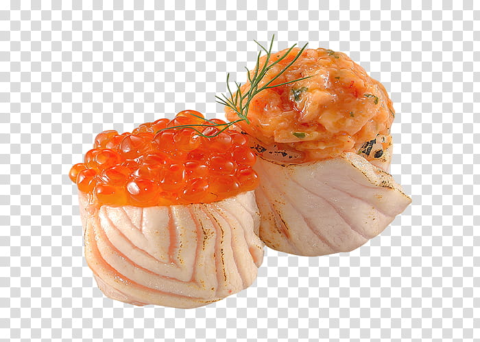 Sushi, Japanese Cuisine, Salmon, Smoked Salmon, Caviar, Red Caviar, Wrap, Salad transparent background PNG clipart