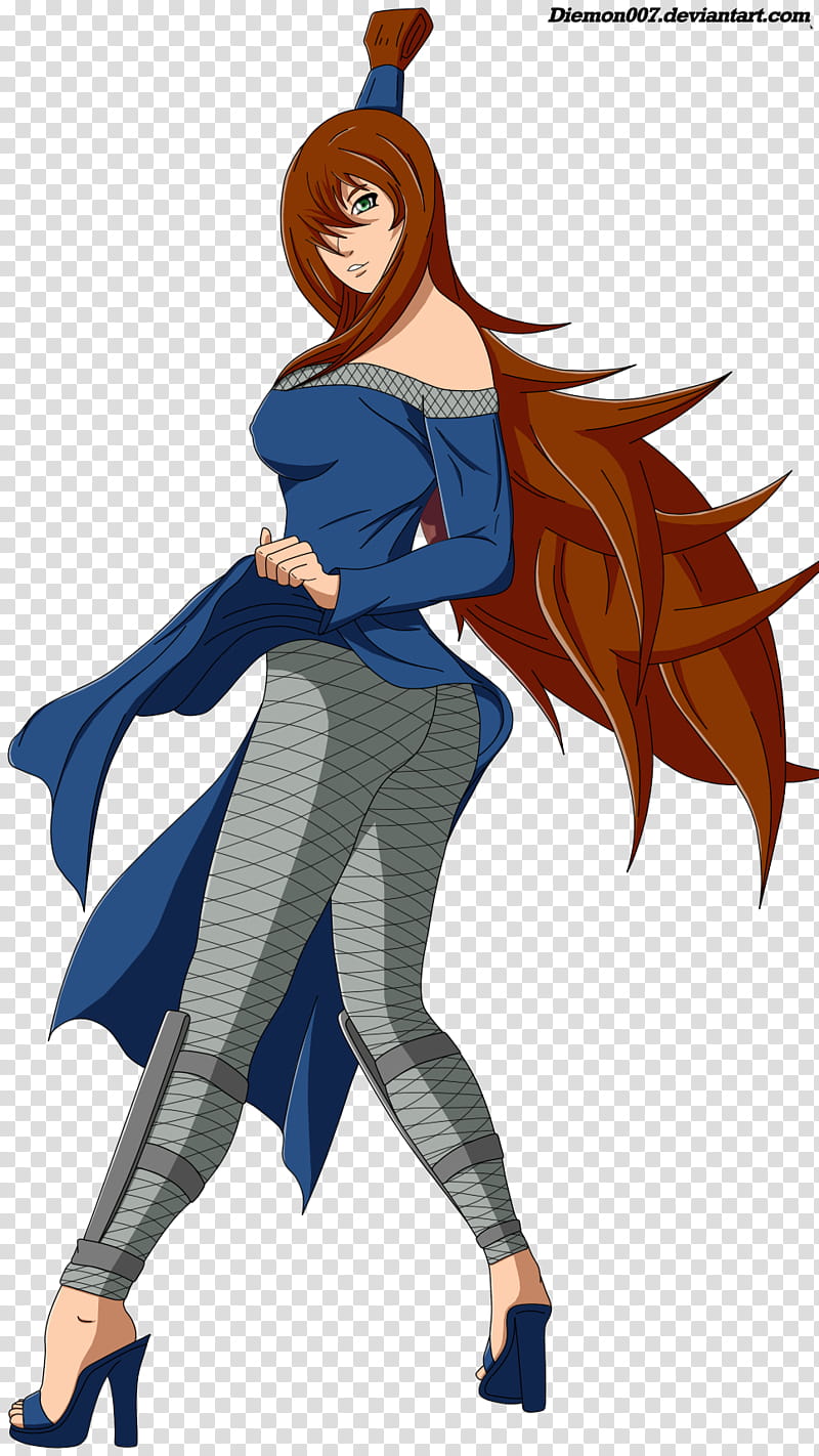 Color Ero Mizukage, female character with brown long hair transparent background PNG clipart