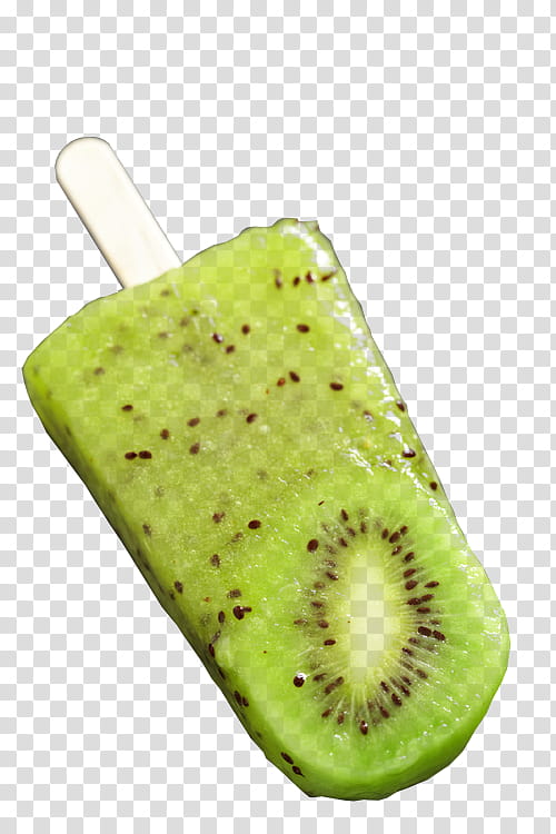 Green aesthetic, green kiwi popsicle transparent background PNG clipart
