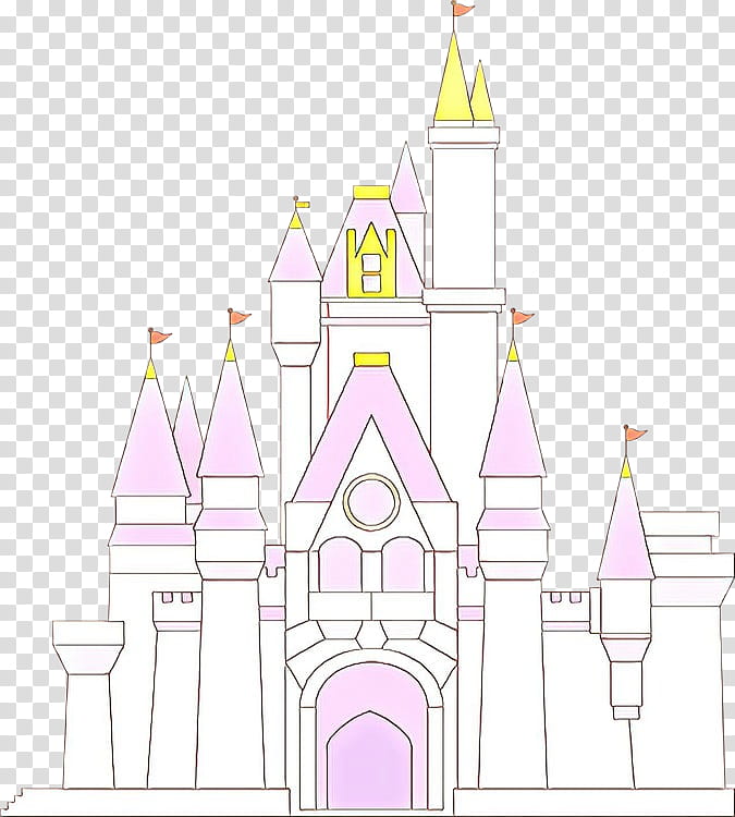 Cartoon Castle, Place Of Worship, Facade, Line, Character, Pink M, White, Landmark transparent background PNG clipart