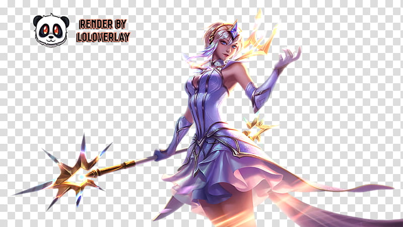 Elementalist Lux Render, female game character transparent background PNG clipart