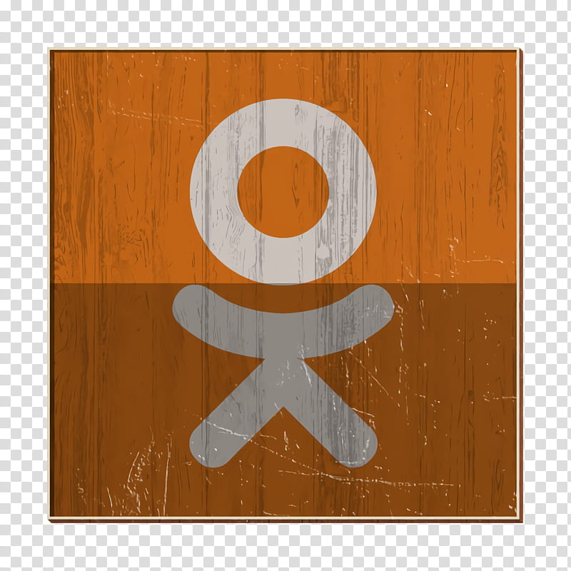 odnoklassniki icon, Orange, Brown, Symbol, Circle, Tile, Wood, Rectangle transparent background PNG clipart