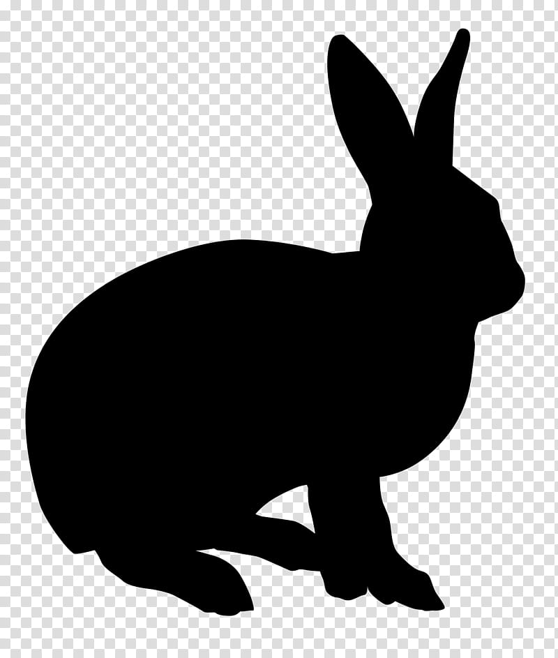 Rabbit, Drawing, Silhouette, Pictogram, Hare, Rabbits And Hares, Blackandwhite, Tail transparent background PNG clipart