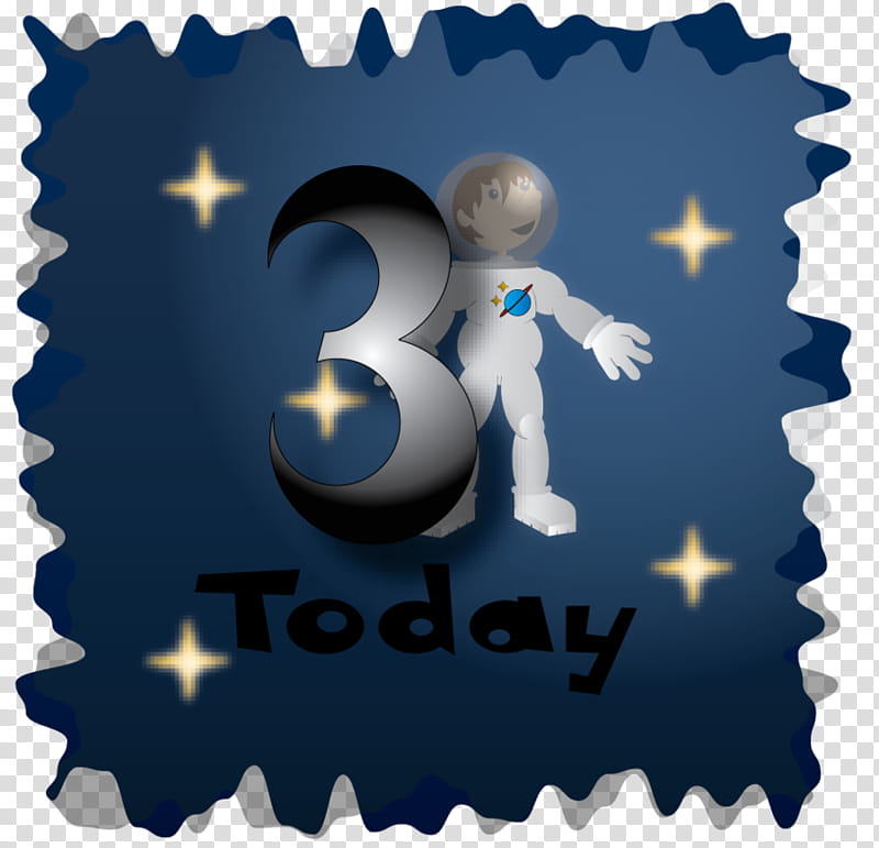 Spaceman Age Three Design transparent background PNG clipart