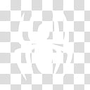 White Symbols Icons, Arachnid, whiten spider-man transparent background PNG clipart