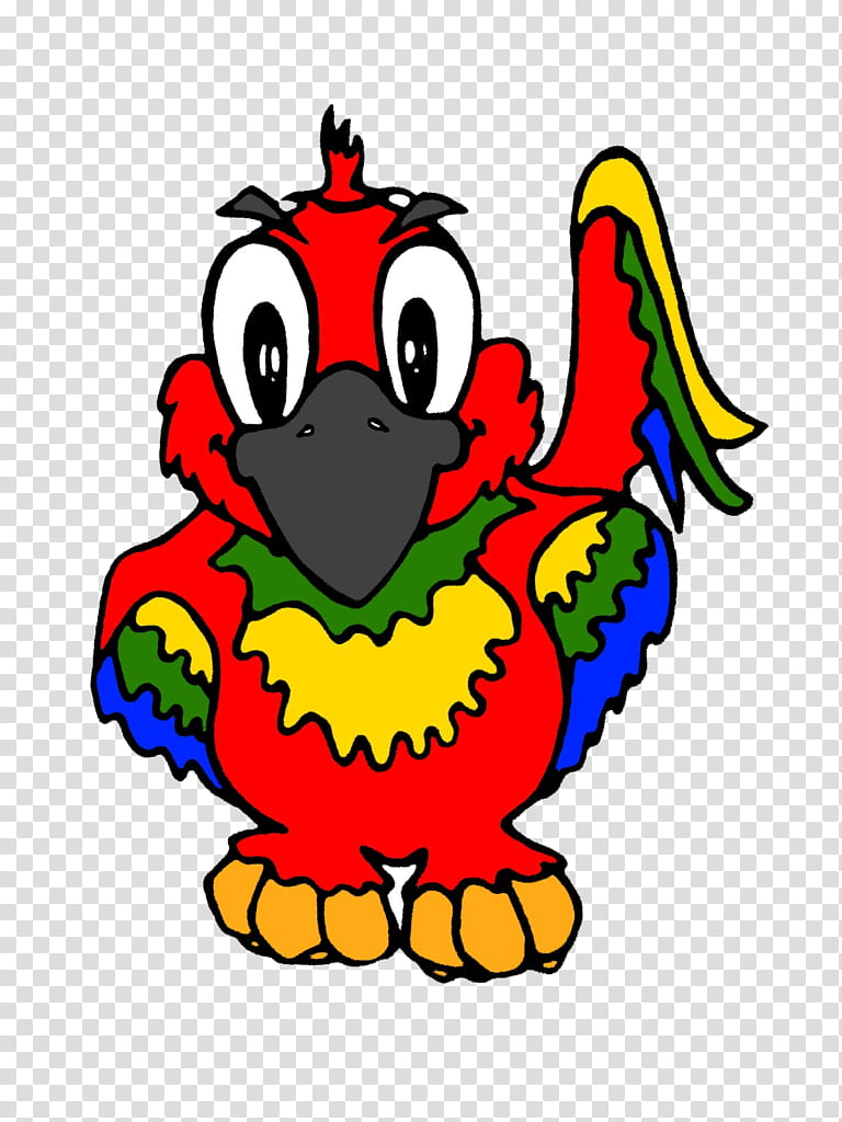Premium Vector | Cartoon illustration of a colorful parrot