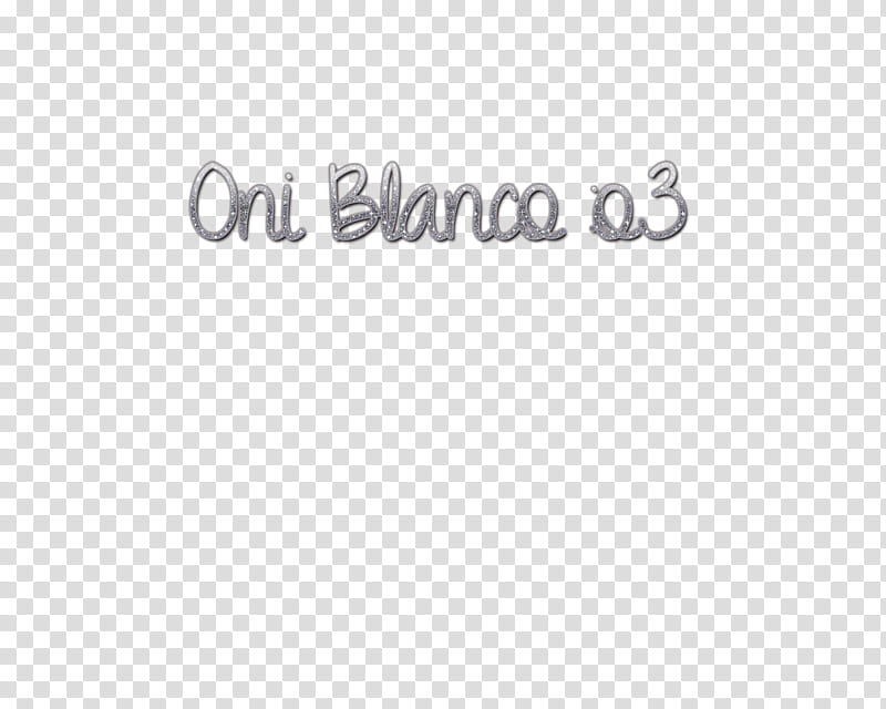 Oni Blanco o text  transparent background PNG clipart