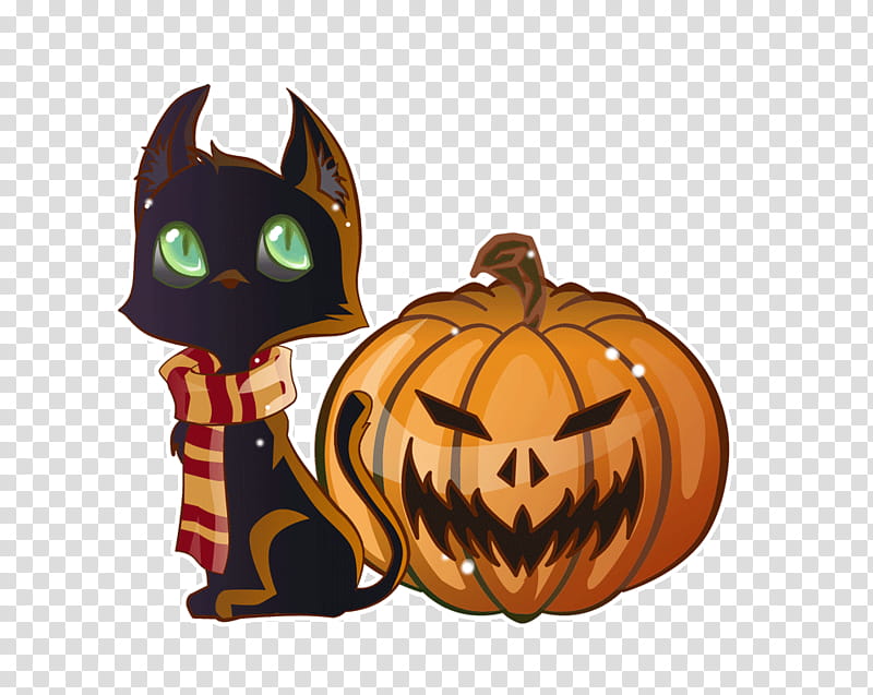 Black Cat Halloween, Jackolantern, Pumpkin, Halloween , Witch, Cucurbita Maxima, Ghost, Witchcraft transparent background PNG clipart