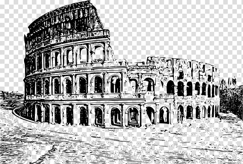 Building, Colosseum, Drawing, Roman Forum, Roman Amphitheatre, Amphitheater, Ancient Rome, Ancient Roman Architecture transparent background PNG clipart