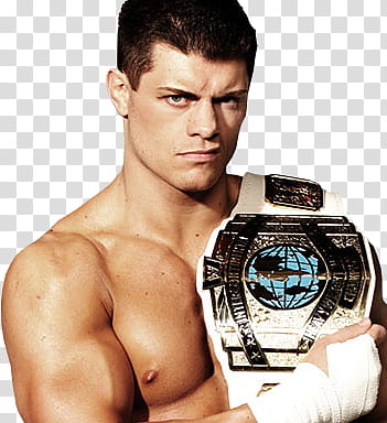 Cody Rhodes  Intercontinental Champion transparent background PNG clipart