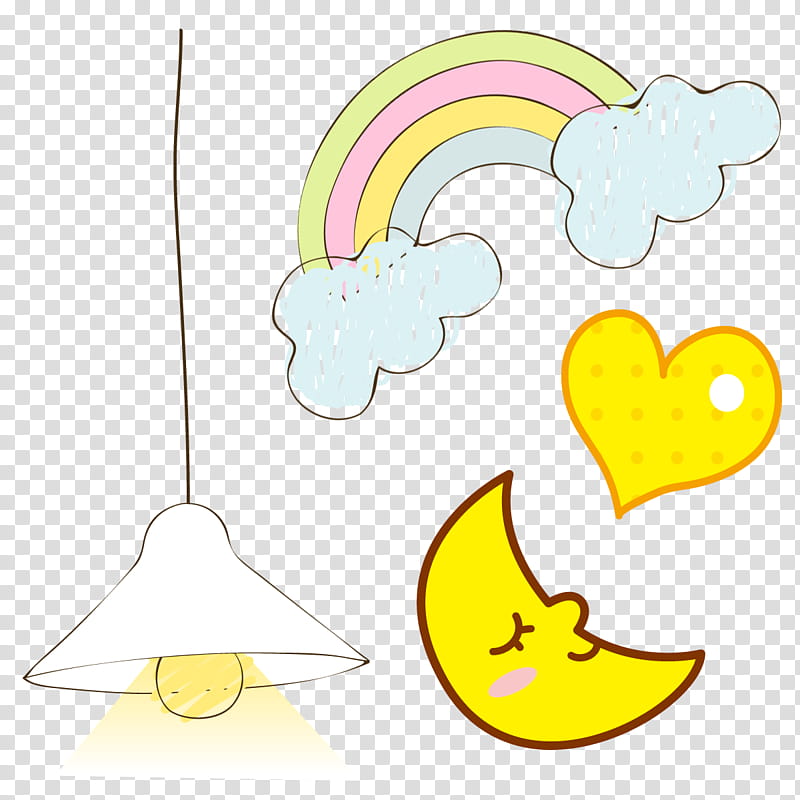 Rainbow Color, Creativity, Yellow, Moon, Text, Line, Area, Wing transparent background PNG clipart
