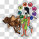 Okami Characters Icon , Princess Fuse and Tei transparent background PNG clipart