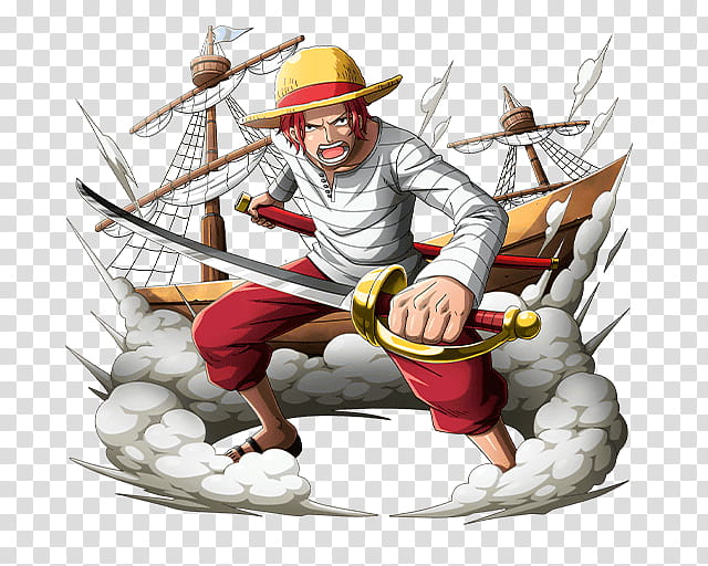 Akagami Shanks One of Four Yonko transparent background PNG clipart