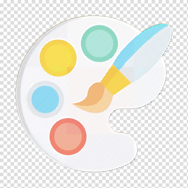 Fine Arts icon Art icon Palette icon, Yellow, Circle, Fried Egg, Logo, Sticker, Painting transparent background PNG clipart