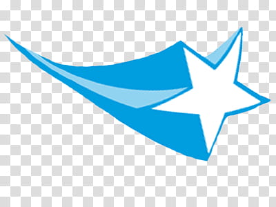 blue star with blue streak transparent background PNG clipart