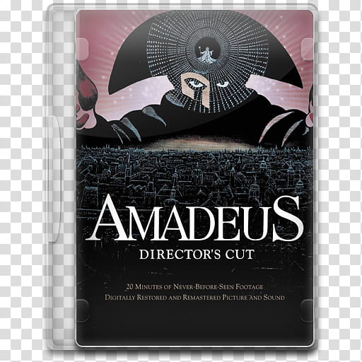 Movie Icon , Amadeus, Amadeus DVD case transparent background PNG clipart