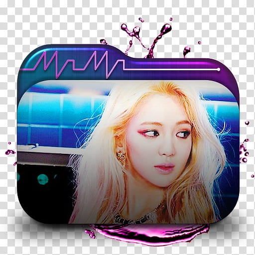 SNSD Mr Mr Official Teasers Folder Icon , Hyoyeon , female Korean singer folder icon transparent background PNG clipart