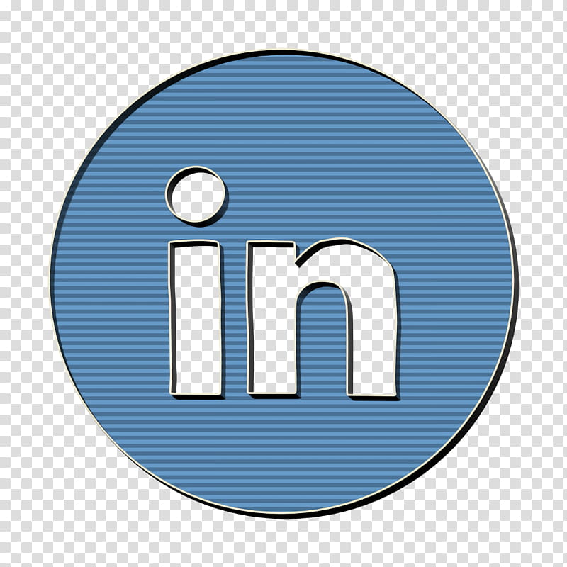 circled icon linked in icon linkedin icon, Media Icon, Network Icon, Social Icon, Social Media Icon, Blue, Text, Line transparent background PNG clipart
