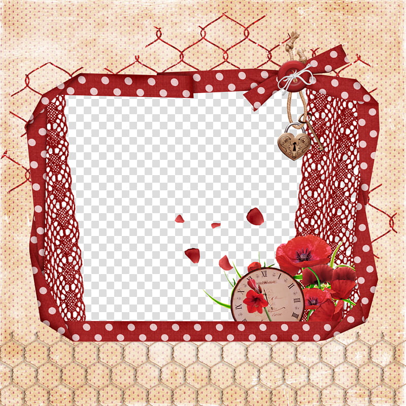 my frame, red floral frame illustration transparent background PNG clipart