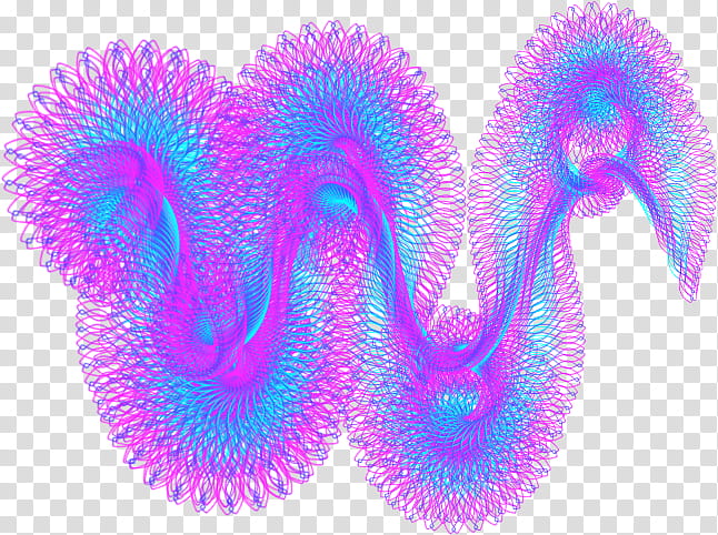 Spirograph Trilogy , purple and blue spiral illustration transparent background PNG clipart