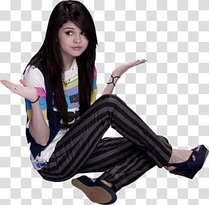 selena gomez 1 texto transparent background PNG clipart thumbnail